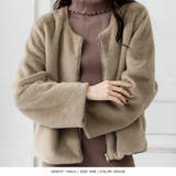 ノーカラーフェイクファーショートジャケット | JULIA BOUTIQUE | 詳細画像21