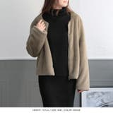 ノーカラーフェイクファーショートジャケット | JULIA BOUTIQUE | 詳細画像22