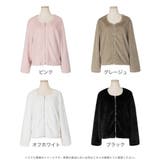 ノーカラーフェイクファーショートジャケット | JULIA BOUTIQUE | 詳細画像2