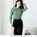 ボタンポイント長袖ニットトップス | JULIA BOUTIQUE | 詳細画像11