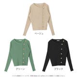ボタンポイント長袖ニットトップス | JULIA BOUTIQUE | 詳細画像2