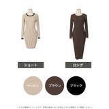 丈が選べるパイピング長袖ニットワンピース | JULIA BOUTIQUE | 詳細画像2