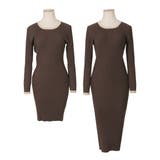 丈が選べるパイピング長袖ニットワンピース | JULIA BOUTIQUE | 詳細画像37