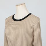 丈が選べるパイピング長袖ニットワンピース | JULIA BOUTIQUE | 詳細画像34