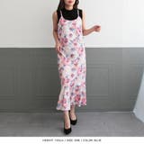【ブルー】 | 花柄マーメイドキャミワンピース | JULIA BOUTIQUE