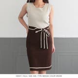 選べる2丈 パイピングリボンノースリーブニットワンピース | JULIA BOUTIQUE | 詳細画像12
