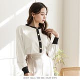 バルーンスリーブ配色カーディガン | JULIA BOUTIQUE | 詳細画像8