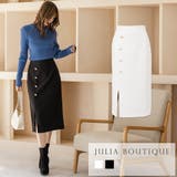 ゴールドボタン付きスリットスカート | JULIA BOUTIQUE | 詳細画像1
