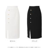 ゴールドボタン付きスリットスカート | JULIA BOUTIQUE | 詳細画像2