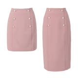 【ピンク】 | 2丈から選べるパールボタン付タイトスカート  | JULIA BOUTIQUE