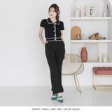 配色ポロ襟ニットトップス | JULIA BOUTIQUE | 詳細画像5