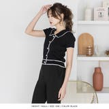 配色ポロ襟ニットトップス | JULIA BOUTIQUE | 詳細画像7