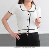 配色ポロ襟ニットトップス | JULIA BOUTIQUE | 詳細画像8