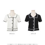 配色ポロ襟ニットトップス | JULIA BOUTIQUE | 詳細画像2