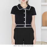 配色ポロ襟ニットトップス | JULIA BOUTIQUE | 詳細画像11