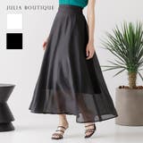 シアーチェックフレアスカート | JULIA BOUTIQUE | 詳細画像1