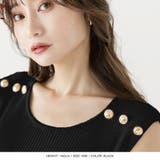 リボン付き金ボタンマーメイドニットワンピース | JULIA BOUTIQUE | 詳細画像6