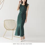 リボン付き金ボタンマーメイドニットワンピース | JULIA BOUTIQUE | 詳細画像10
