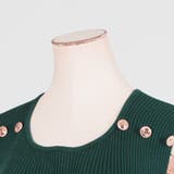 リボン付き金ボタンマーメイドニットワンピース | JULIA BOUTIQUE | 詳細画像17