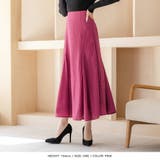 【ピンク】 | ハウンドトゥースフレアスカート | JULIA BOUTIQUE
