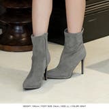 【グレー】 | ポインテッドトゥショートブーツ | JULIA BOUTIQUE
