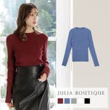 ハイネック長袖リブニットトップス | JULIA BOUTIQUE | 詳細画像1