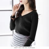 ワイドVネックリブニットトップス | JULIA BOUTIQUE | 詳細画像4