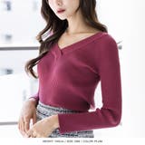 ワイドVネックリブニットトップス | JULIA BOUTIQUE | 詳細画像13