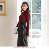 スリット入りフェイクレザータイトスカート | JULIA BOUTIQUE | 詳細画像12