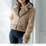 【ラテ】 | フェイクムートンライダースジャケット | JULIA BOUTIQUE