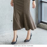 千鳥格子柄ハイウエストマーメイドスカート | JULIA BOUTIQUE | 詳細画像11