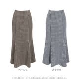 千鳥格子柄ハイウエストマーメイドスカート | JULIA BOUTIQUE | 詳細画像2