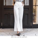 【ホワイト】 | センタースリットハイウエストフレアパンツ | JULIA BOUTIQUE