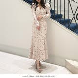 ラインフラワークロップド丈トップス+マーメイドワンピース | JULIA BOUTIQUE | 詳細画像4