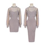 選べる2丈 レースドッキングタイトニットワンピース | JULIA BOUTIQUE | 詳細画像29