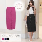 ゴールドボタンデザインタイトニットスカート | JULIA BOUTIQUE | 詳細画像1