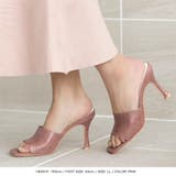 【ピンク】 | S~3Lサイズ スクエアトゥクロコ調サンダル | JULIA BOUTIQUE