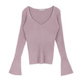 ベルスリーブVネックリブニットトップス | JULIA BOUTIQUE | 詳細画像24