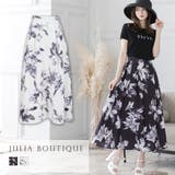 エレガンスフラワーボリュームフレアスカート | JULIA BOUTIQUE | 詳細画像1