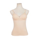 【ベージュ】 | MLサイズ Vネックカップ付きキャミソールインナー | JULIA BOUTIQUE
