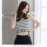 裾ロゴクロップド丈ノースリーブニットトップス | JULIA BOUTIQUE | 詳細画像11