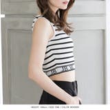 裾ロゴクロップド丈ノースリーブニットトップス | JULIA BOUTIQUE | 詳細画像14