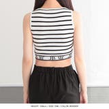 裾ロゴクロップド丈ノースリーブニットトップス | JULIA BOUTIQUE | 詳細画像18