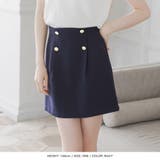 ゴールドボタン付き台形ミニスカート | JULIA BOUTIQUE | 詳細画像21