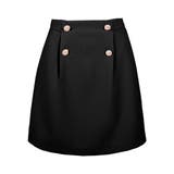 ゴールドボタン付き台形ミニスカート | JULIA BOUTIQUE | 詳細画像30