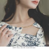 トワルドジュイ柄チェーン付マーメイドワンピース | JULIA BOUTIQUE | 詳細画像6