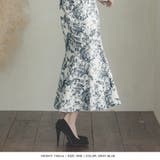 トワルドジュイ柄チェーン付マーメイドワンピース | JULIA BOUTIQUE | 詳細画像7