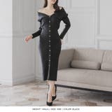 デコルテオープンボタン付きタイトニットワンピース | JULIA BOUTIQUE | 詳細画像4