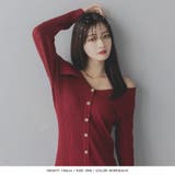 デコルテオープンボタン付きタイトニットワンピース | JULIA BOUTIQUE | 詳細画像13