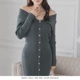 デコルテオープンボタン付きタイトニットワンピース | JULIA BOUTIQUE | 詳細画像17